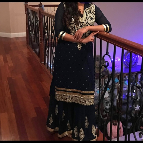 Dresses & Skirts - A royal / navy blue dress ... 3 pieces dress..